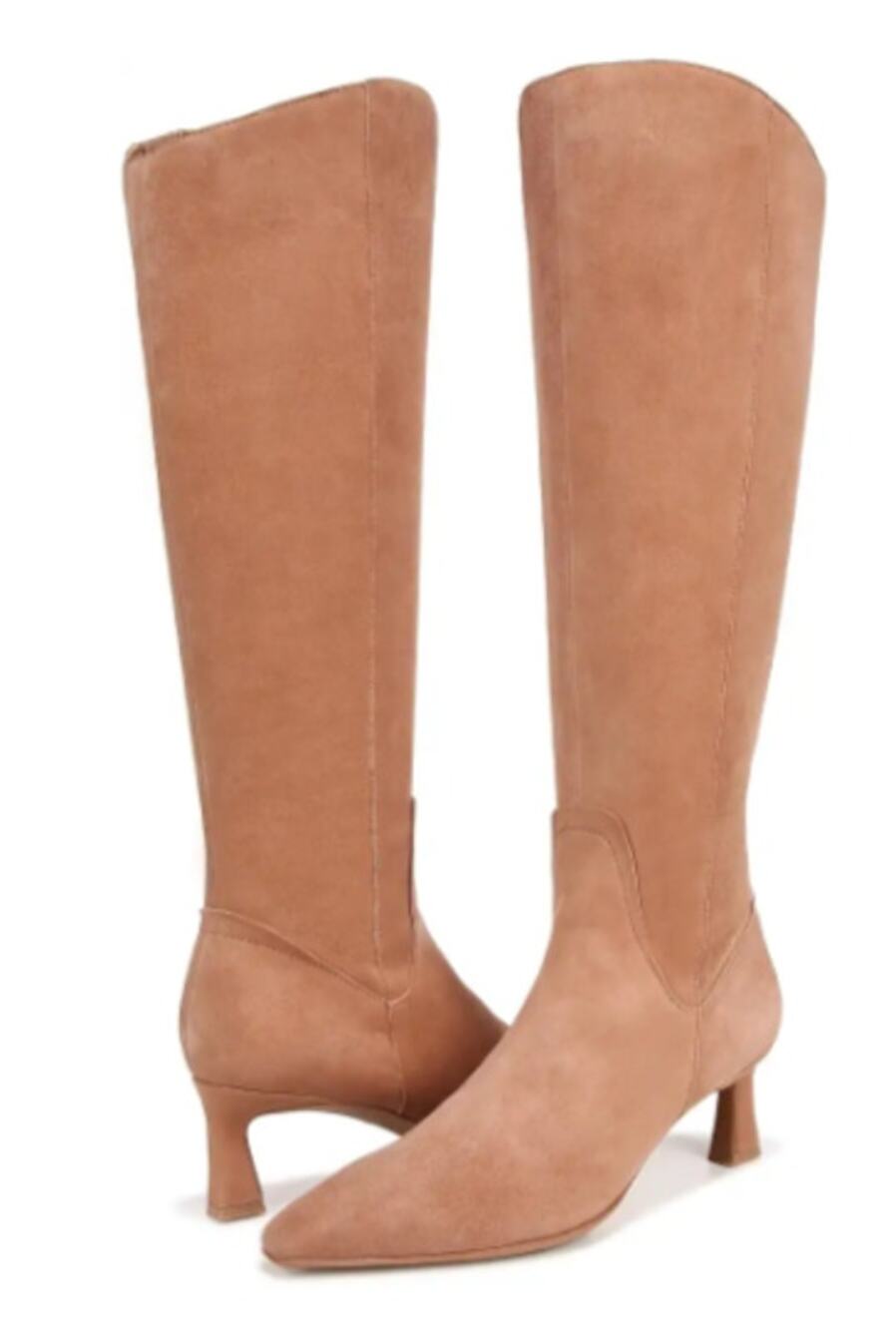 Naturalizer Womens Deesha Knee High Boot US 7 M Narrow Calf EU 37 Tan Suede NWOB